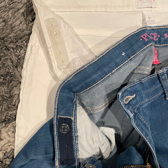 Girls Jean Denim Bundle Size 14-16 Stretch Adjustable Waist Distressed - Picture 8 of 11